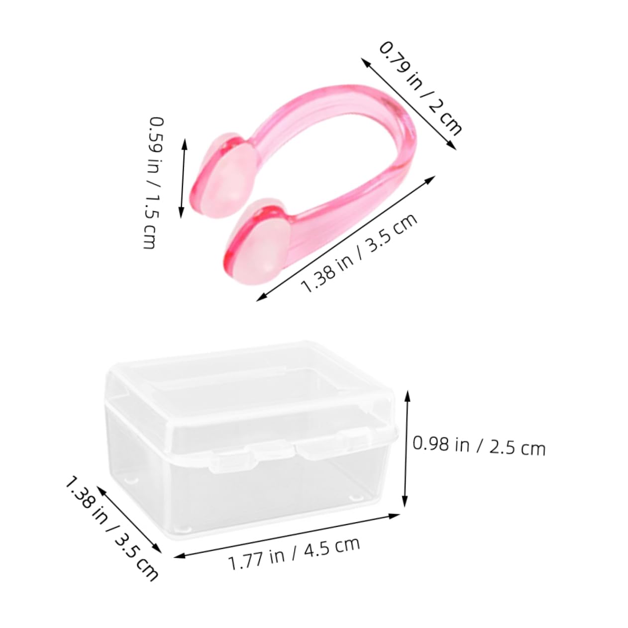 KICHOUSE Swimming Nose Clip Set 5 Pack Nose Plugs for Swimming for Boys and Girls Adults Multi-Function Comfortable Fit Anti-Slip Portable for Swimmers