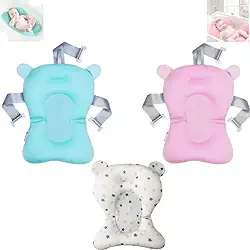 Almofada De Banho Para Bebê Universal Teu Baby Flutuante Boia Segura Infantil Anatômica Criança Banheira Azul Rosa (Azul)