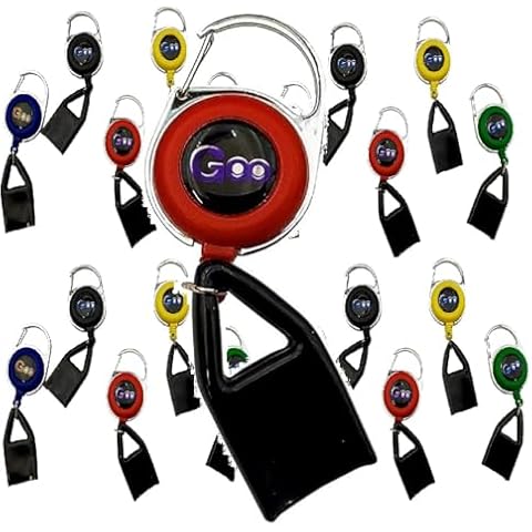 Goo Sticks Lighter Leash (Random Color) (Single Leash) - Retractable Leash Lighter - Single Clip for Convenience - Retractable Lighter Holder Keychain with Clip - Random Color (1 Count) Cover