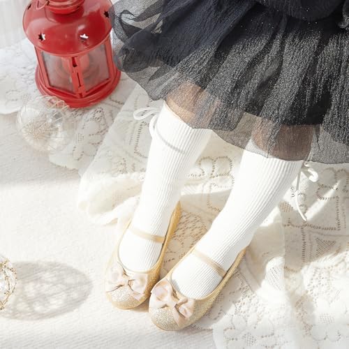 Image of GINFIVE Toddler Girls Dress Shoes Little Girls Mary Janes Ballerina Flats Shoes Toddler