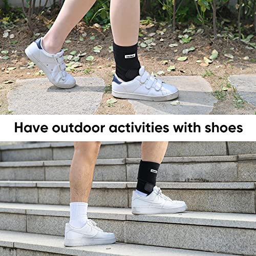 Neofect Drop Foot Brace Black Right Afo Foot Drop Brace For Walking, Drop Foot Brace With Shoes, Stroke Recovery Equipment, Foot Drop Brace For Sleeping, Adjustable Ankle Brace #TOP4