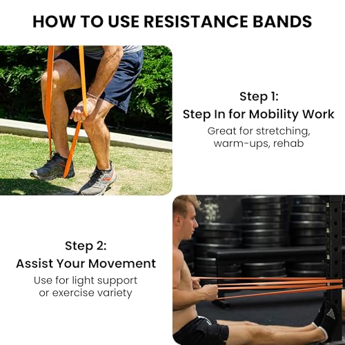 Functional Fitness Pull Up Bands Resistance Bands | Exercise Bands for Working Out | Long Stretch Bands for Exercise, Training Bands, Resistance Bands for Stretching - Image 4