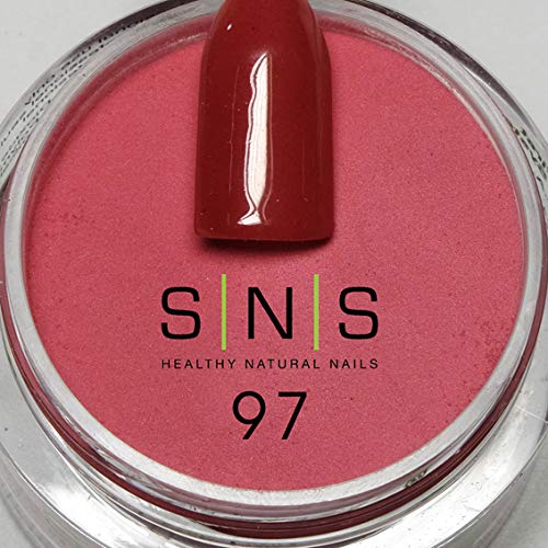 Sns Nails Dipping Powder Gelous Color - 97 - Corvette Red - 1 Oz #TOP1