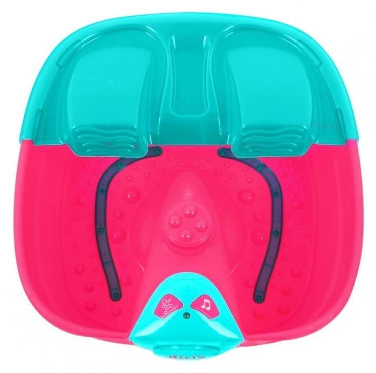 Foot Spa Salon Toy for Kids with Bubbles & Music, Kids Playing Foot Spa Set with 15 Accessories, Pretend Play Spa Kit for Girls Age 3+-image-48