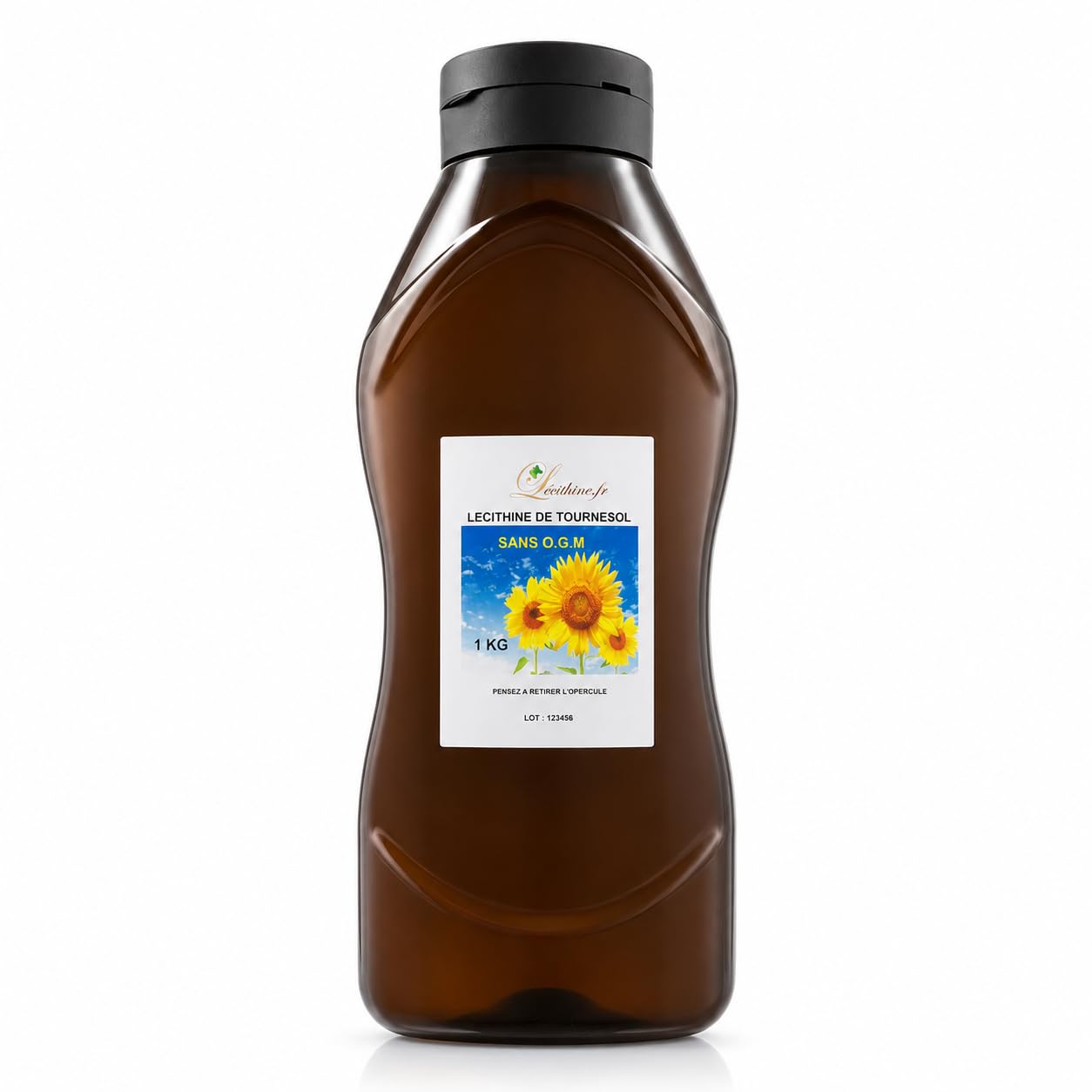 LECITHINA DI GIRASOLE CONVENZIONALE LIQUIDO IN FLACONE DA 1 KG, PORTO GRATUITO CONVENZIONALE SUNFLOWER LECITHIN LIQUID SQUEEZER 1 KG