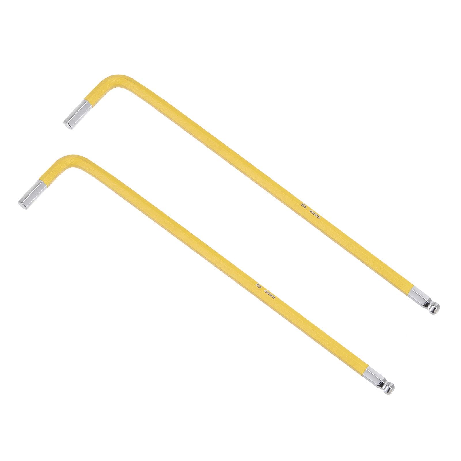 TOP-VIGOR 2Pcs 4mm Ball End Hex Key Wrench