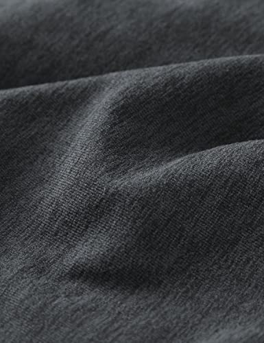 Crz Yoga Mens Comfy Lounge Pants 30" - Super-Soft Open Bottom Yoga Casual Pajama Pants Athletic Sweatpants With Pockets Black Heather Large #TOP5