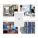 VCE Ethernet Wall Plate (UL Listed), 1-Port Cat6 Female to Female Wall Jack, Keystone Wall Plate with RJ45 Keystone Inline Coupler, White (2-Pack)