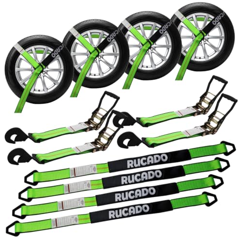 Rucado 4-Pack Car Tie Down Straps Review: Heavy-Duty Trailer Security