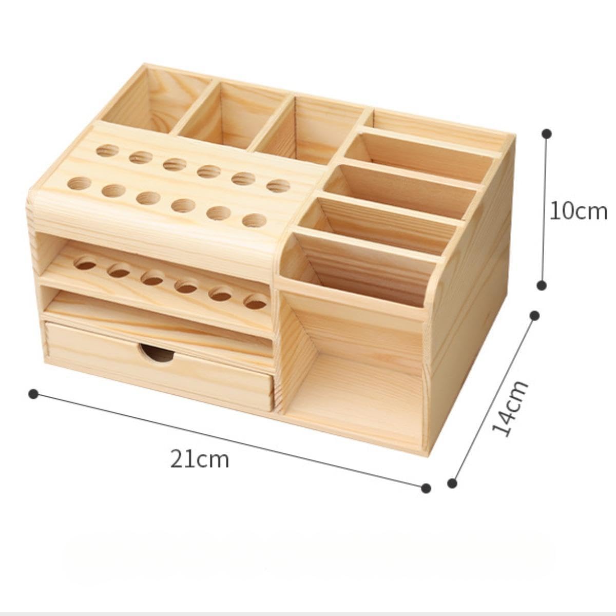 Schraubendreher-Aufbewahrungsbox, Heimwerker-Werkzeugkiste, Holz, vielseitig einsetzbar, für Heimwerker, Schreibtisch-Handwerkzeugständer mit 12