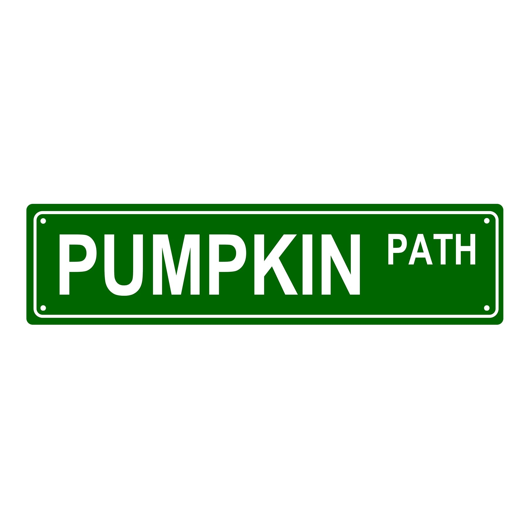 Pumpkin Path Plant Metal Tin Street Sign Bar Cafe Garage Cave Home Room Wall Bathroom Farmhouse Garden Porch Patio Decor,4x16 Inch