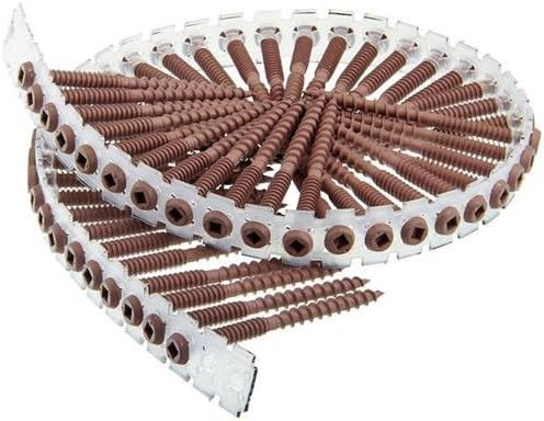 Senco 08s250w596 Collated Composite Screws 2 1/2", Red, 8 Shank