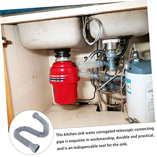 VILLFUL Sink Connecting Pipe Corrugated Drain Pipe Flexible Hose Wash Basin Sink Sink Drain