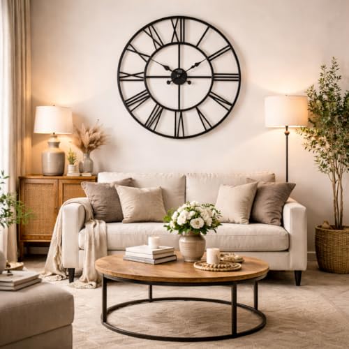 VIRTIME Orologio da Parete Grande 75 cm – Orologio da