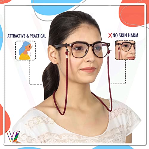 Image of Unisex Spec Holder Hook & Loop Anit Slip Eyewear Lanyard Fabric Strap Chain
