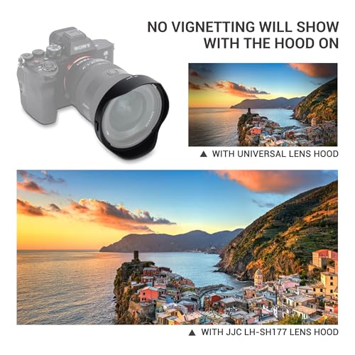 Image of JJC ALC-SH177 Bayonet Reversible Lens Hood Shade for Sony FE 16-35mm f /2.8 GM II Lens SEL1635GM2(Not for 16-35mm f2.8 GM or 16-35mm f4 Lense), Replaces Sony ALC-SH177 Lens Hood