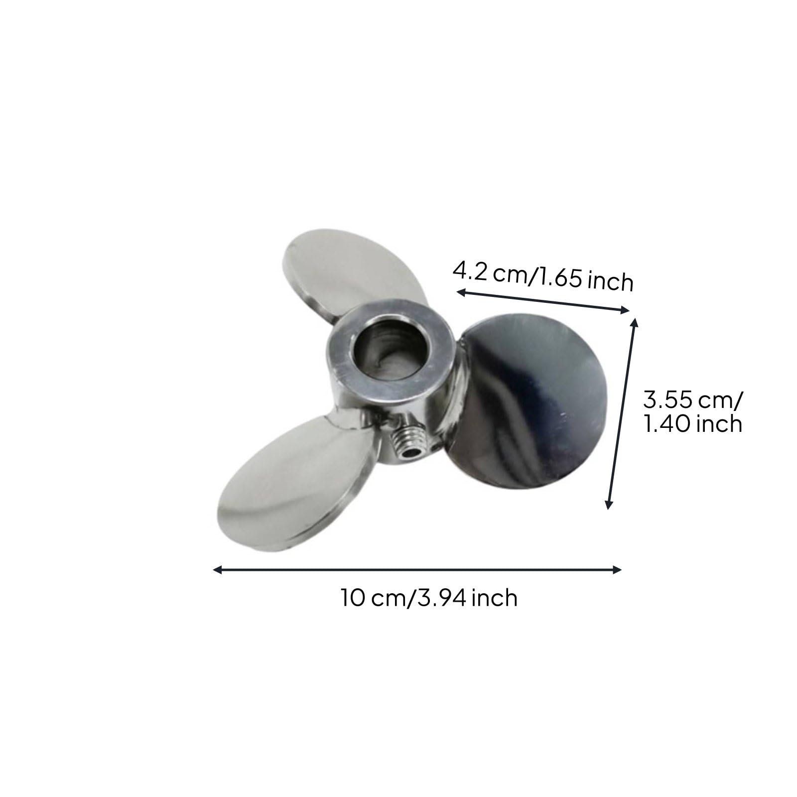 Mezclador de Acero Inoxidable de Paletas Accesorio de Máquina de Mezcla con Material Alimenticio Resistente y Eficiente, Diámetro Exterior 100mm, Diámetro Interior 15mm