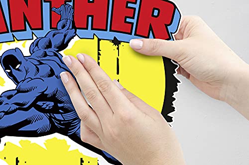Komar Marvel Avenger Wandtattoo Black Panther Comic Classic - 50 x 70 cm (Breite x Höhe) - 1 Teile - Deco-Sticker, Wandaufkleber, Wandsticker, Wanddeko, Kinderzimmer - 14079h