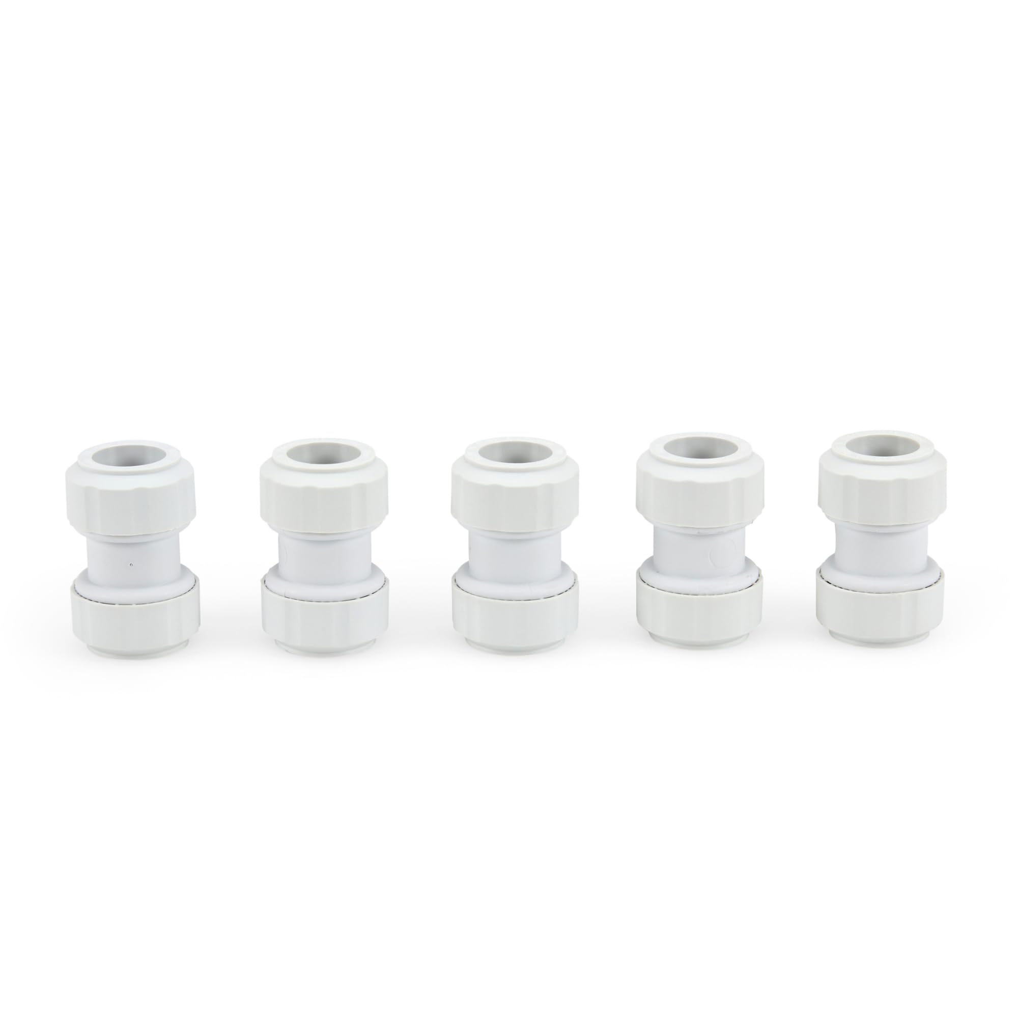 Lavaplumb 22mm Pushfit Coupler White5 Pack from B&Q