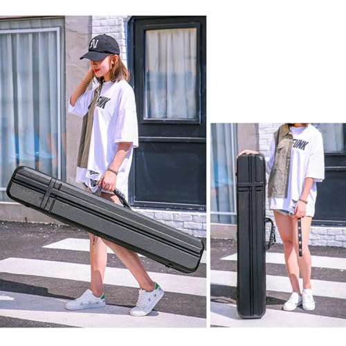 Custodia rigida con arco ricurvo – ABS rigido tiro con l'arco e borsa da viaggio per la caccia e la pratica di tiro, leggera con spessa imbottitura in schiuma e tasca per accessori