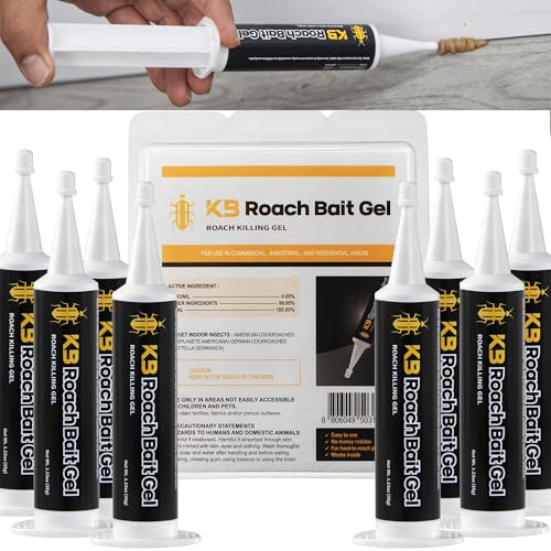 Image of Cockroach Killer Indoor Home Gel (8 PCS) - Combat Gel Alternative with Fipronil 0.05% | Roach Bait Station for Pest Control | 97% Efficacy for American Roaches (99% for German)