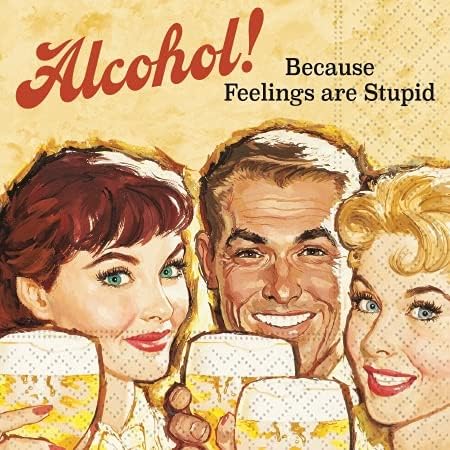 Miniatura 3 de Servilletas de cóctel vintage  Servilletas de cóctel para hombres y mujeres, paquete variado divertido en caja, 40 servilletas en total