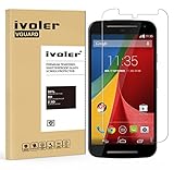 ivoler Protector de Pantalla para Motorola Moto G2, Cristal Vidrio Templado Premium