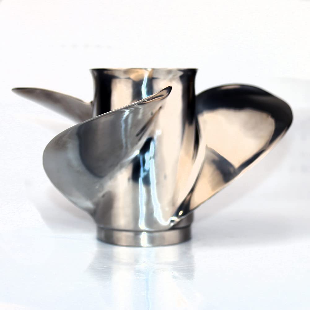 Boatman Elica fuoribordo 10 3/8x14 in acciaio inossidabile misura Mercury Motors 25-70HP, 13 Spline OEM 48-855860A46, RH