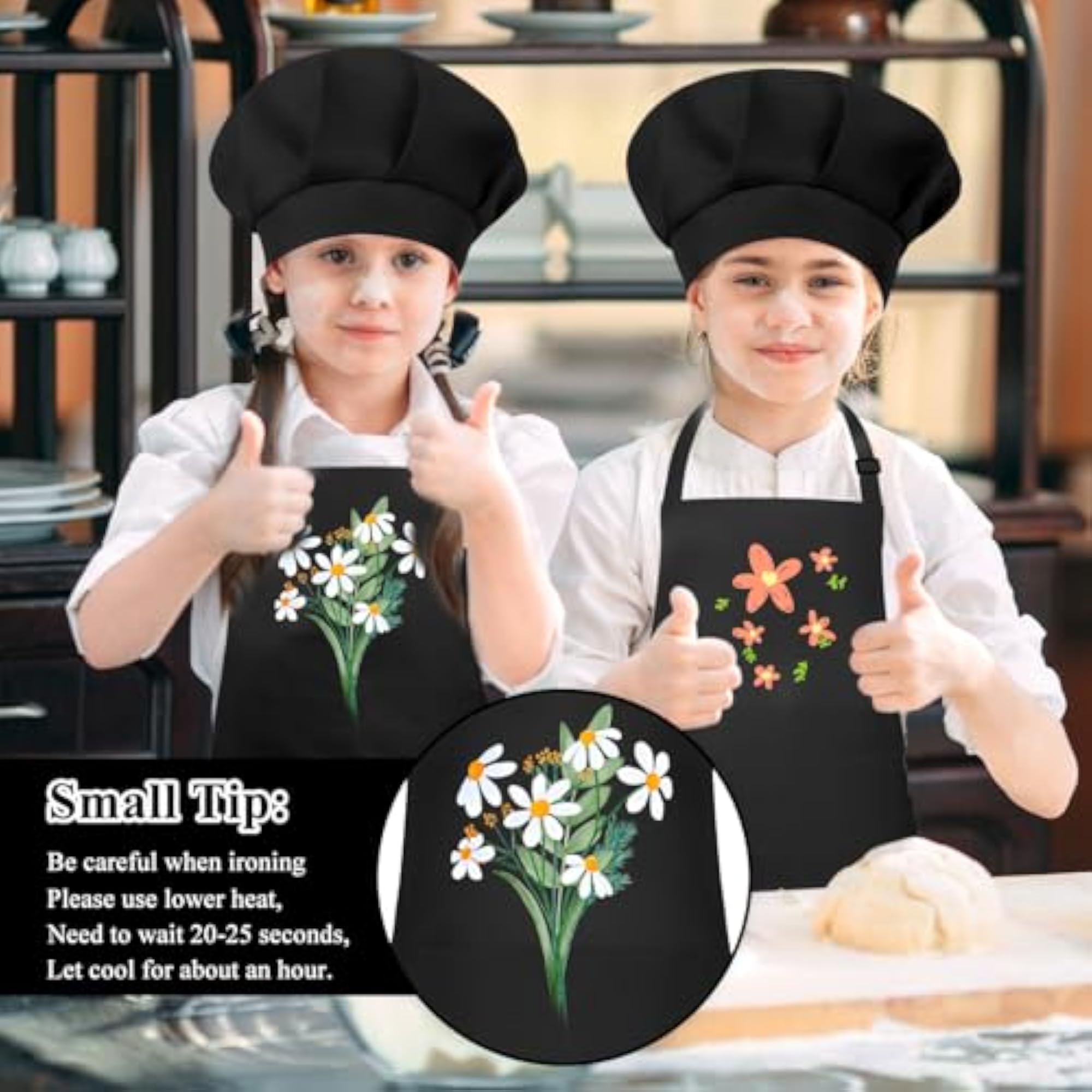 Kids Apron and Chef Hat Set