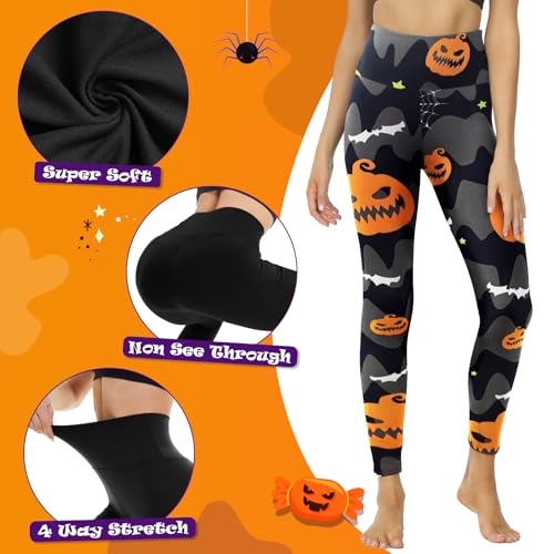 High Waisted Leggings for Women - No See Through Tummy Control Cycling Workout Yoga Pants with Pockets Reg & Plus