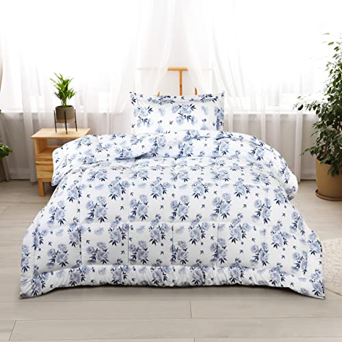 Utopia Bedding Twin Comforter Set Kids (Rose Floral) With 1 Pillow Sham - Bedding Comforter Sets - Down Alternative Comforter - Soft And Comfortable - Machine Washable #TOP5