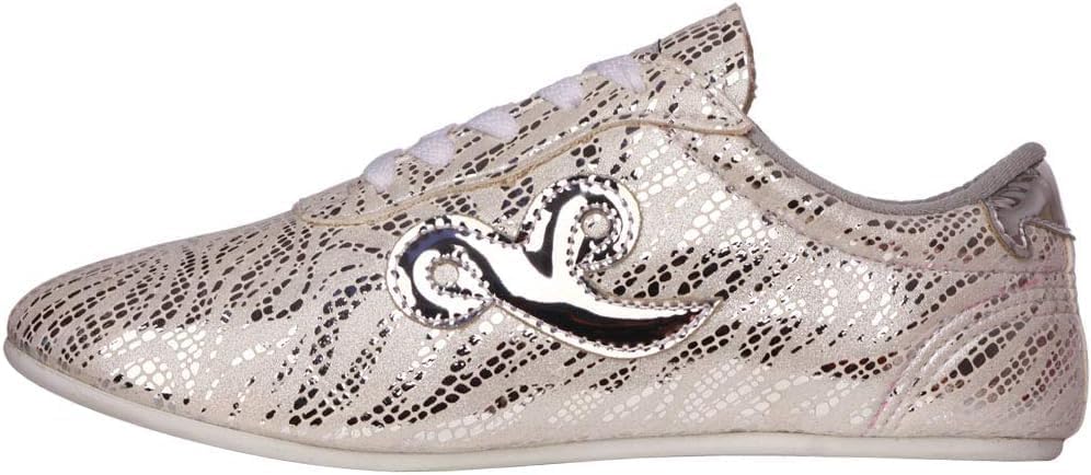 Flower Silver Wushu Shoes for Chinese Kung Fu/Martial Arts/Tai Chi Shoe-42.5