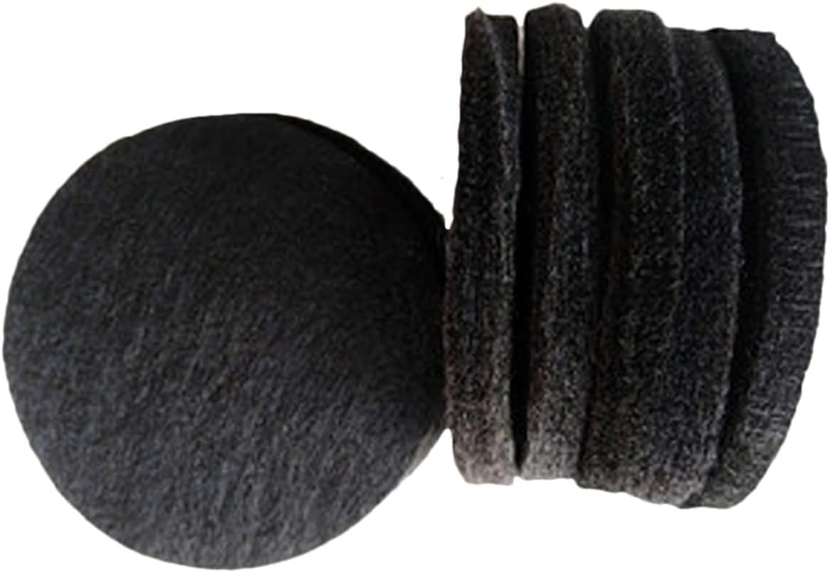 High Purity Graphite Felt Sheets, Round, 2mm Thick, Fireproof Welding Blanket Pad Set, 6pcs, Carbon Felt For Electrode Applications(50x2mm)