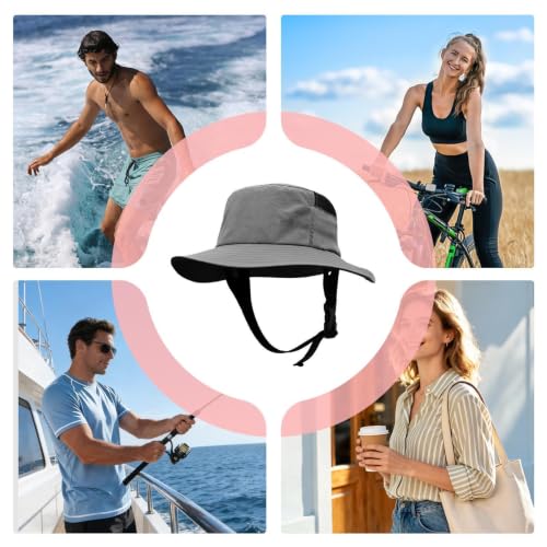 Sombrero solar con forma de casco y ala ancha para evitar rayos UV en senderismo 5