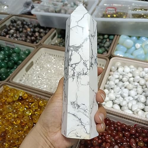 Columna de cuarzo pino blanco de 900g a 1kg para decoración de interiores 3