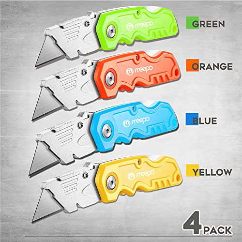 M Meepo Box Cutter, 4-Pack Tough Folding Box Cutter For Heavy Duty Purpose thumb #4