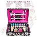 Vokai Makeup Kit Gift Set – 79 Piece - 32 Eye Shadows, 2 Blushes, 2 Lip Glosses, 2 Lipsticks, 2 Eye Liner Pencils, 1 Lip Liner Pencil, 1 Mascara - Case with Carrying Handle