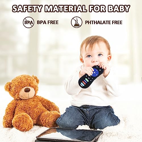 Zxbvsu Remote Control Teether & Silicone Toothbrush Teether - Soothing Bpa-Free Silicone Teething Toy For Infants - Innovative Remote Shaped Chew And Sensory Toy #TOP3