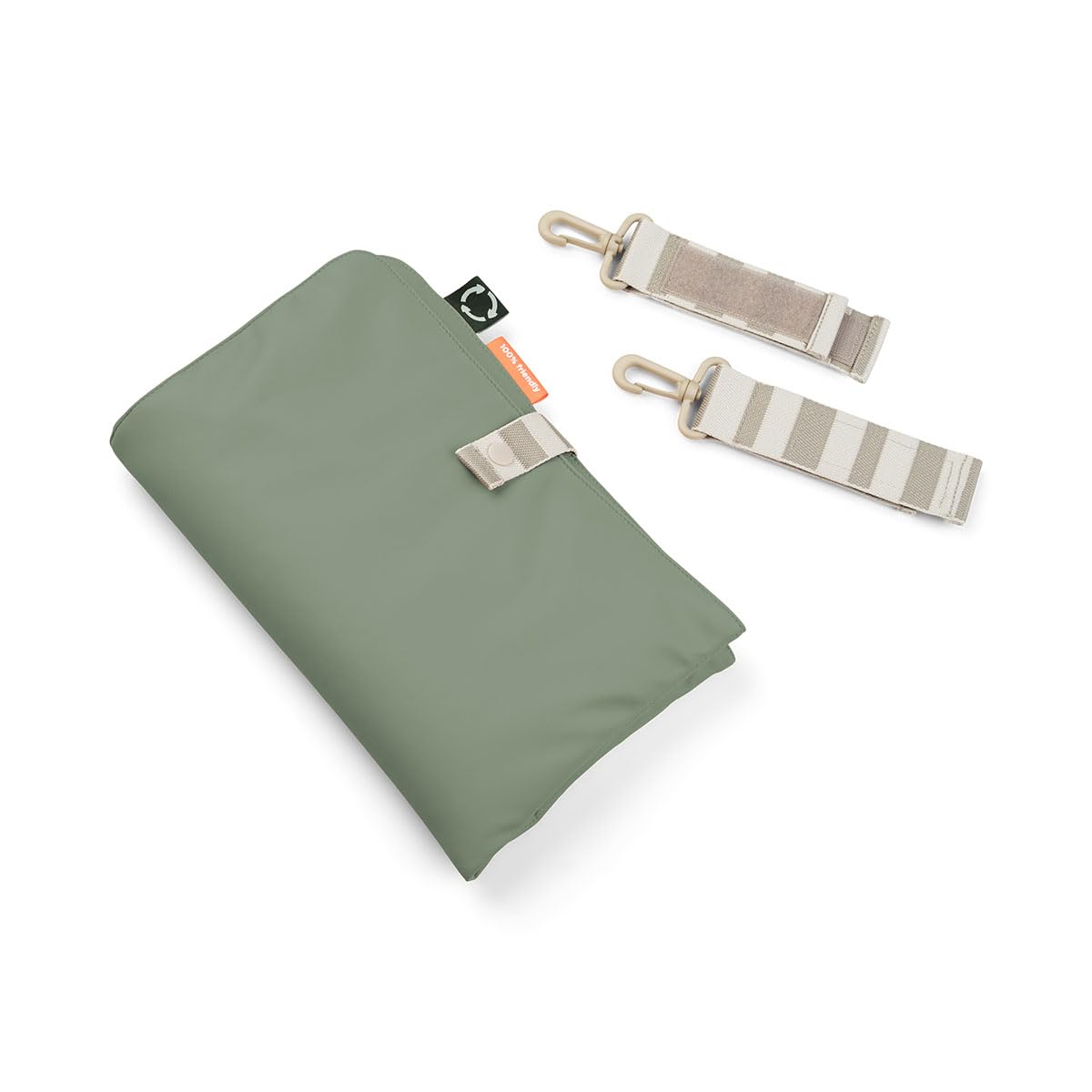 Done by Deer Wickeltasche Kinderwagen - Windeltasche - Kinderwagentasche mit Wickelunterlage, Schulterriemen, Tragegriffen & Kinderwagen-Haken - aus Recyceltem Polyester - 41 x 21 x H 29 cm - 24 L