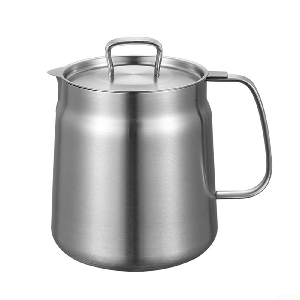 Filtro de aceite de acero inoxidable 304 para cocina, gran capacidad y freidora multifuncional, mini freidora con filtro de aceite (2.0 L)
