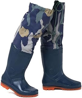 Hip Waders 60cm High PVC Waterproof Buttocks For Waders, Suitable For Fishing/transplanting/farming/camping