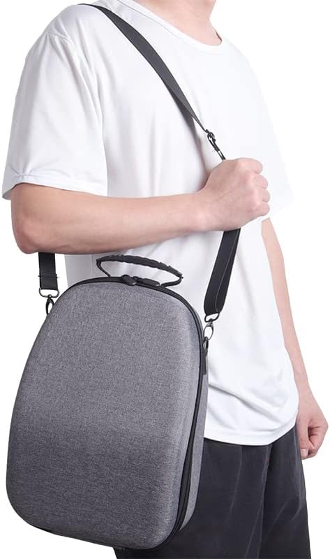 Carrying Case Compatible for PlayStationVR2/PS VR2, Hard Travel Case Protective Storage Bag Box for VR Gaming Accessories Portable Silver Gray Cover Case Protector