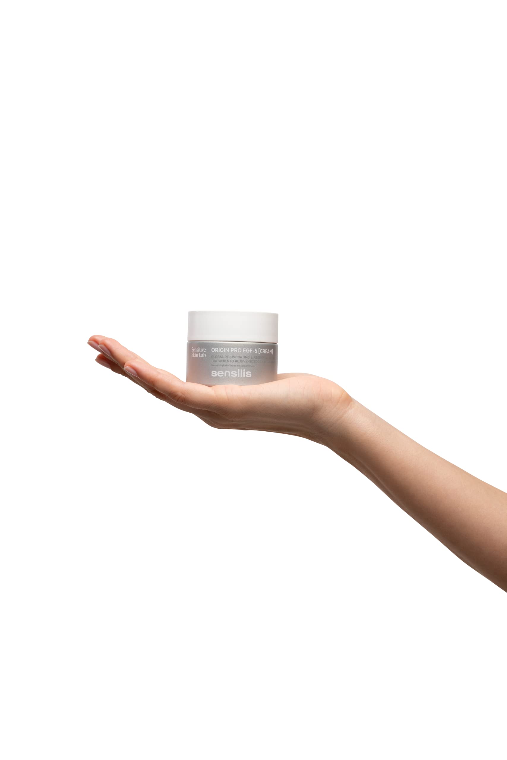 Sensilis - Origin PRO EGF5, Crema Rejuvenecedora, 50 ml | 5 Factores de Crecimiento, Regenera, Reafirma, Repara, Piel Normal a Seca, Textura Crema, Antiedad, Facial