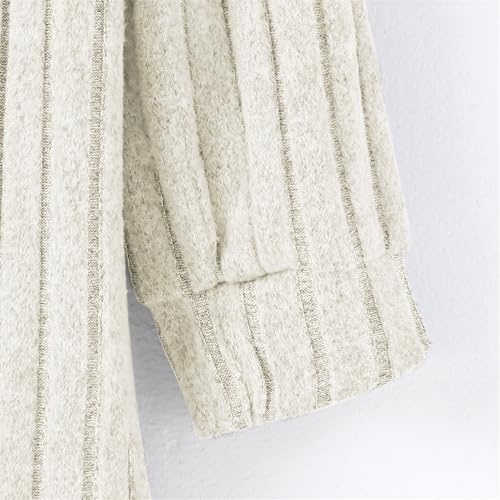 Boys Girls Mid Length Knitted Cardigan Jacket Fall Winter Lightweight Coat Kids Long Sleeve Solid Color Hoodie3