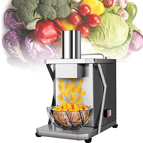 Cortadora eléctrica de verduras y frutas con múltiples opciones de cuchillas para uso doméstico y comercial