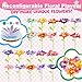 DIY Flower Accessories Set, DIY Art & Craft Kits Toys for Kids Girls, Gift for 4 5 6 7 8 Year Old Toddler Girl, Educational Activity Preschool Birthday Christmas Gifts, Suitable for All Flower Toys