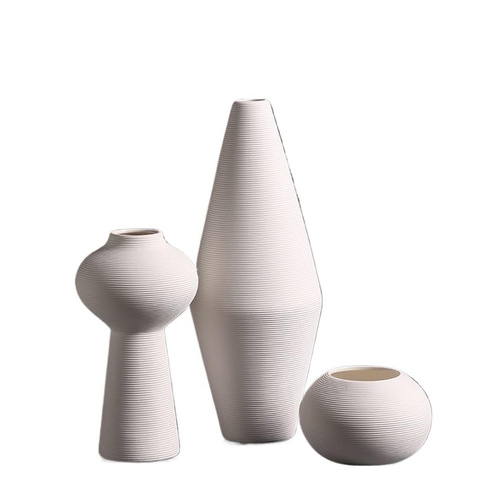 flower vase Combination Vase White Ceramic Flower Arrangement Home Living Room Entryway