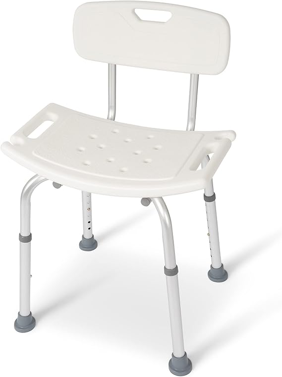 Dunimed Shower Stool/Chair Height adjustable AntiSlip seat