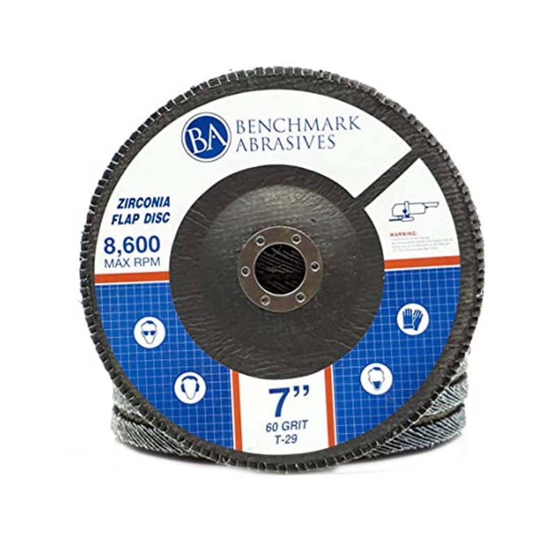 Disque à lamelles oxyde de zirconium haute densité 17,8 cm, meulage acier et inox longue durée