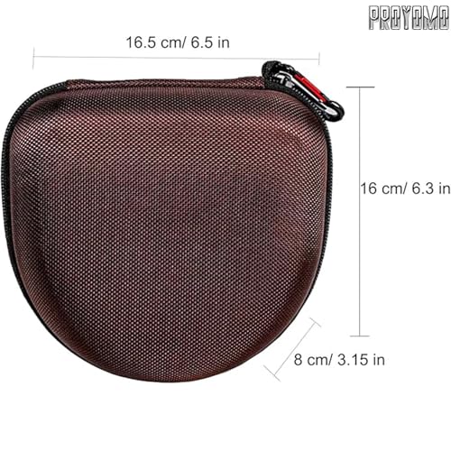 Image of Hard Eva Box Travel Carrying Bag Zipper Protective Pouch Cover Case Shockproof Storage Fits with USB Cable Compatible with Marshall Major 5 /4 /3 /2 Headphone (Brown)